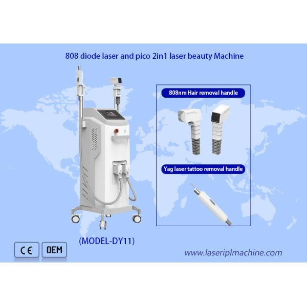 3 IN 1 Nd Yag 808nm Diode Laser Hair Tattoo Removal IPL Acne Treatment Machine