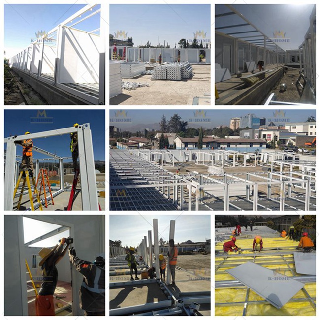 Дома набора Panelized дома мобильного блока благосостояния Prefab стальные