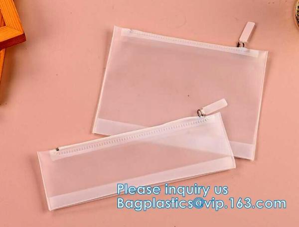 Biodegradable Customized PVC Matte Accessories Plastic Packaging Bag, Jewelry Pouch With Zipper Bag