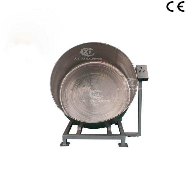 Almond Peanut Single Powder Coating Machine SUS304 Automatic Powder Coating Machine 0.55kw With Electricity Heating Method