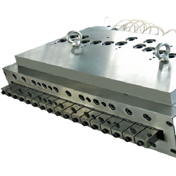 CAD Designed Electric Heater PVC Foam Board Sheet Extrusion Mold with Double Manifold