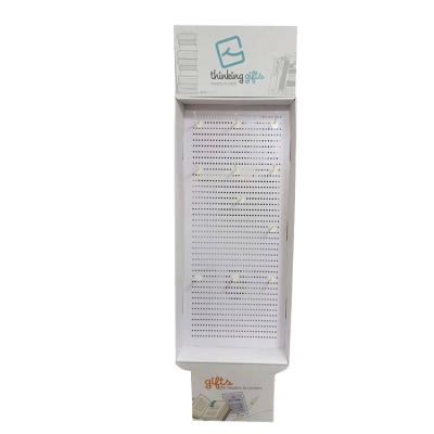 Pegboard Hook Wall Mounted Cardboard Displays Custom Corrugated Counter Display