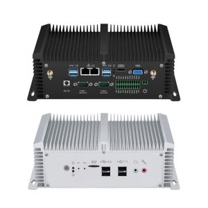 Dual LAN Dual COM Fanless Industrial PC With Dual Channel DDR4 Win 10 Linux