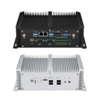 Dual LAN Dual COM PC industriel sans ventilateur avec double canal DDR4 Windows 10 Linux