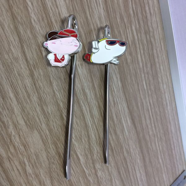 Etch process stainless steel bookmark 0.5mm thickness with custom design logo card