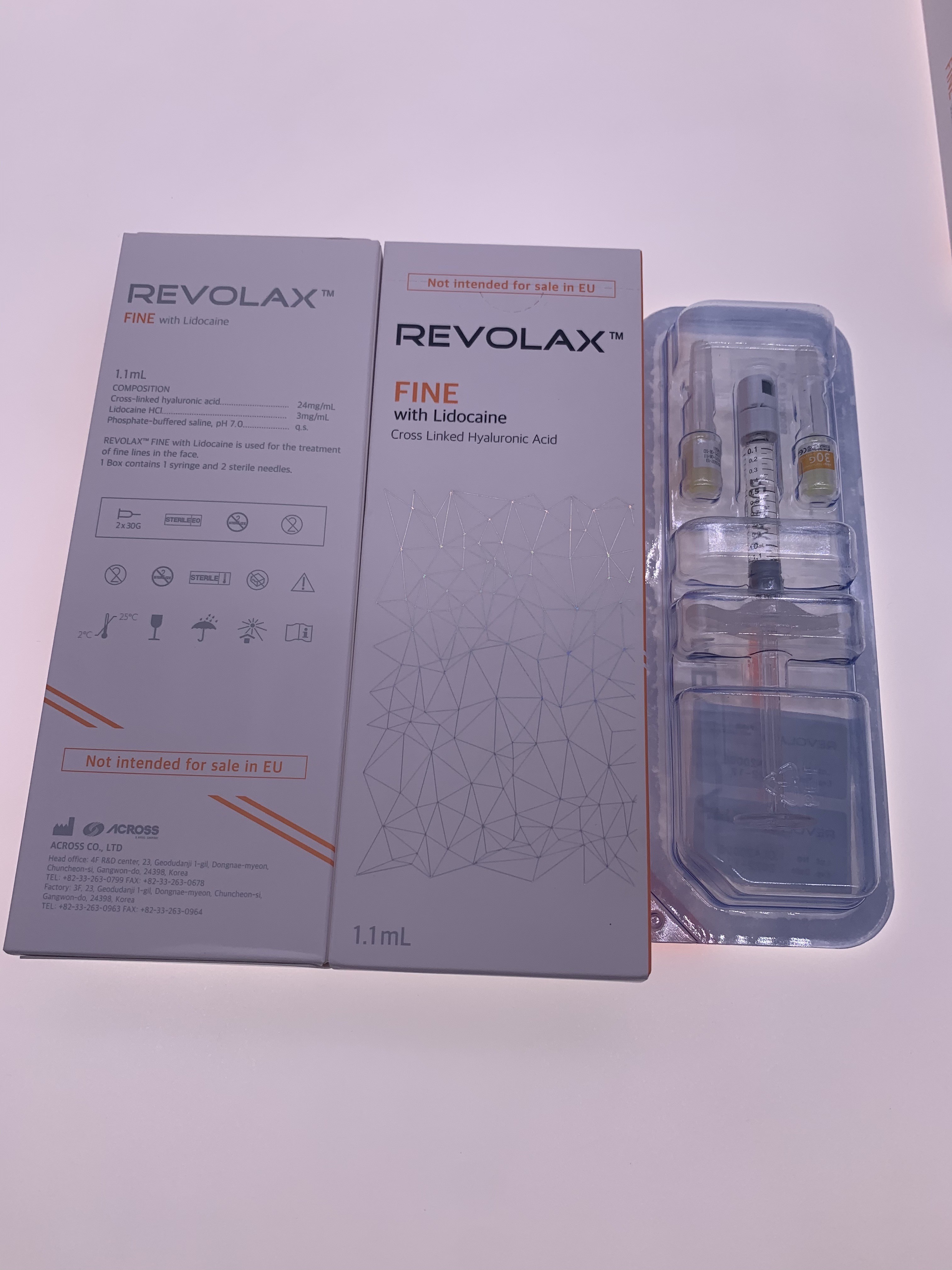 Monophasic заполнитель Revolax точный вводимый дермальный для извлекать морщинки