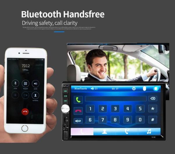 Ouchuangbo 7 inch car mp5 audio stereo  with USB SD BT aux audio high quality