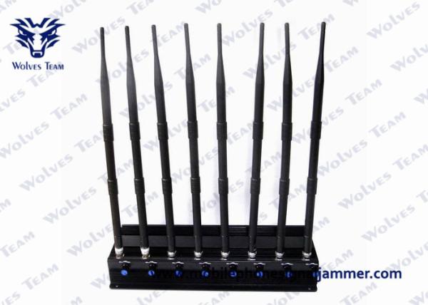 18W Power UHF VHF Jammer WiFi 2400 - 2500MHz Affected Frequency Ranges