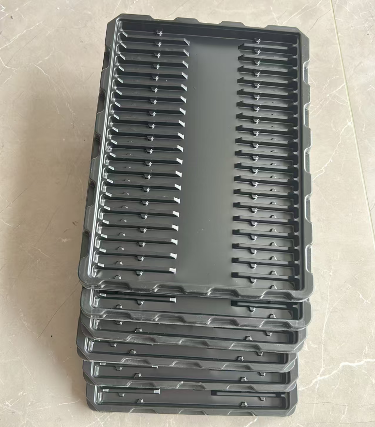 Customized Size Eco-friendly Conductive Plastic Anti-static Plastic Tray for Electronic Components