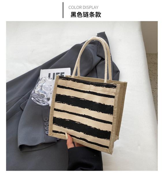 TOTE BAG CANVAS BAG CANVAS GIRL NEW PRINTED TOTE INS PORTABLE BENTO LUNCH BOX WORK