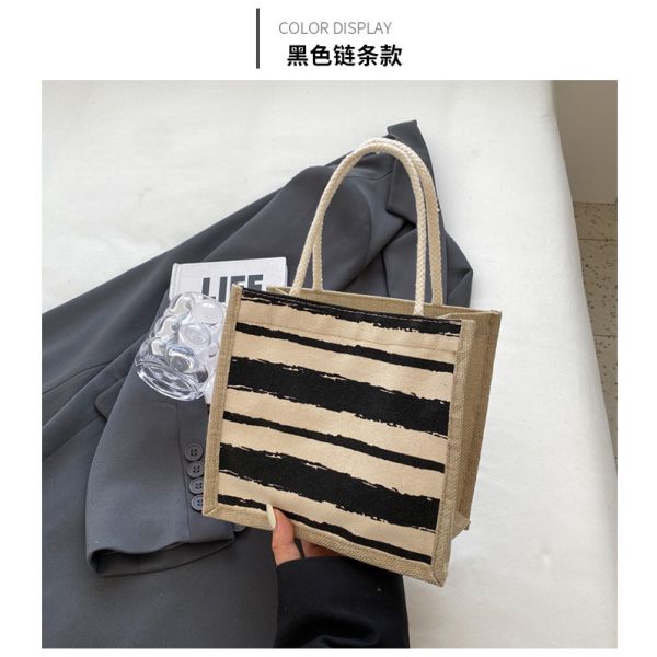 TOTE BAG CANVAS BAG CANVAS GIRL NEW PRINTED TOTE INS PORTABLE BENTO LUNCH BOX WORK