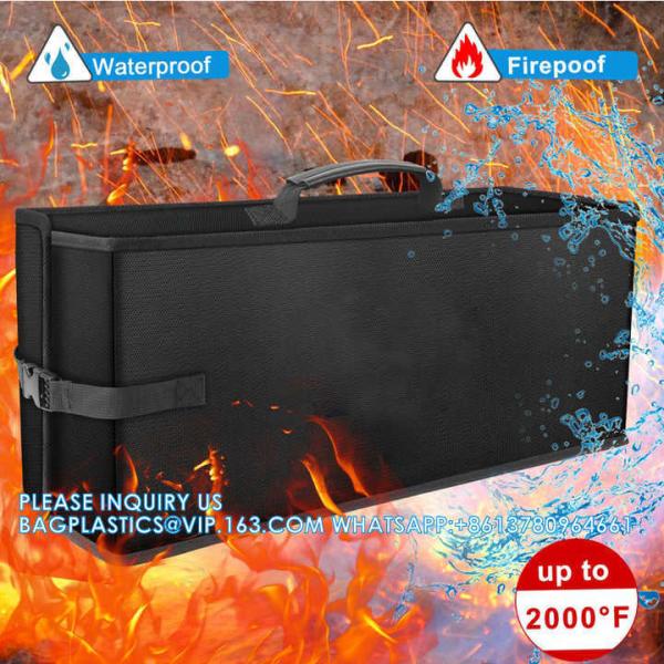 Heat Insulation Fireproof Battery Storage Bag Fire Retardant Explosion Proof Safe Carrying Bag For E-Bike Battery