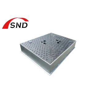 EN124 D400 Ductile Iron Manhole Cover with Double Triangle Design for Drain Away Water PSRV>70