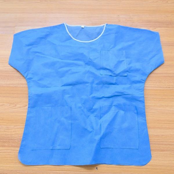 180gsm-220gsm Hospital Surgical Scrubs Non Sterile Two Pieces Disposable Doctor Gown