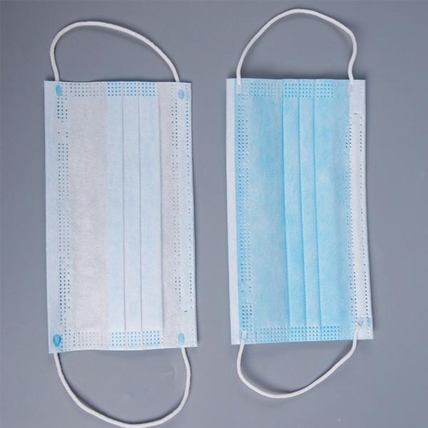 CE Certificated Earloop Face Mask / 3 Ply Disposable Anti Dust Breathable Face Mask