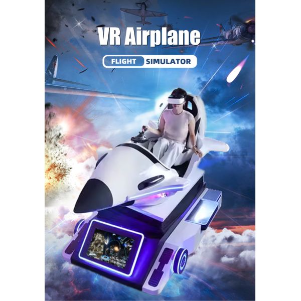 Virtual Reality Flight Simulator VR Airplan Game Machine with Joystick Shooting Arcade Gaming