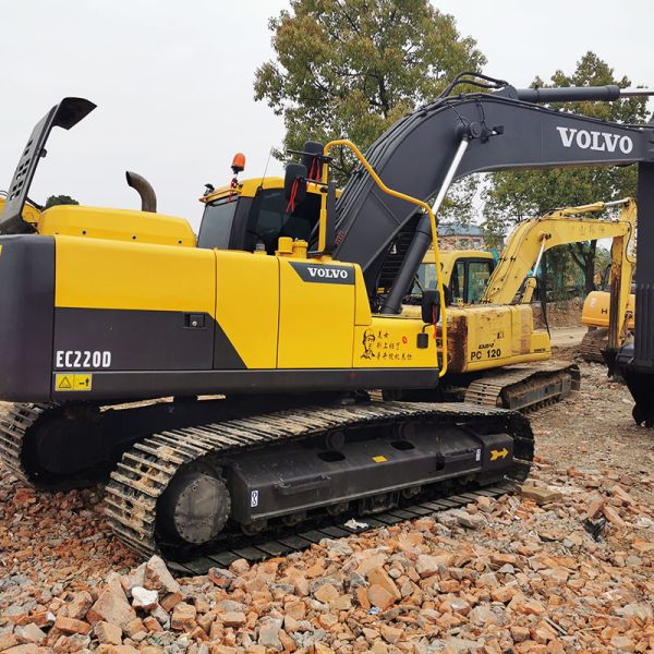 22000kg Engine Used Volvo Excavators EC220 Earth Excavating Equipment 22T