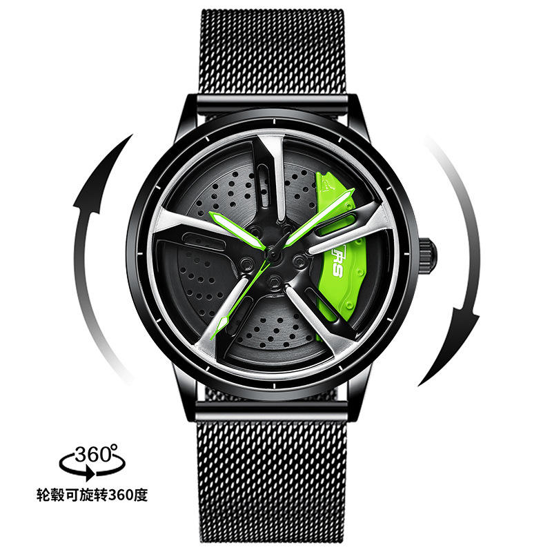 Men's Quartz Watch–Skeletonized 3D Hydraulic Movement