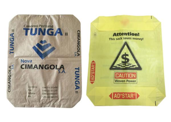 Customized 50 Kg PP Polypropylene Cement Bags With Valve Bopp Laminated