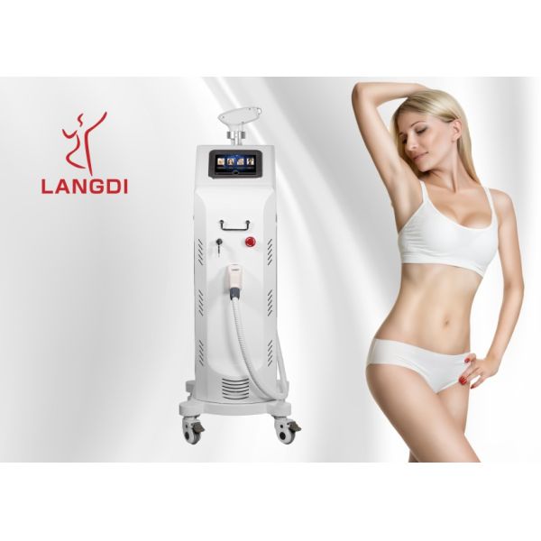 Painless Permanent 808 Diode Laser Hair Removal Machine 400ms Adjustable