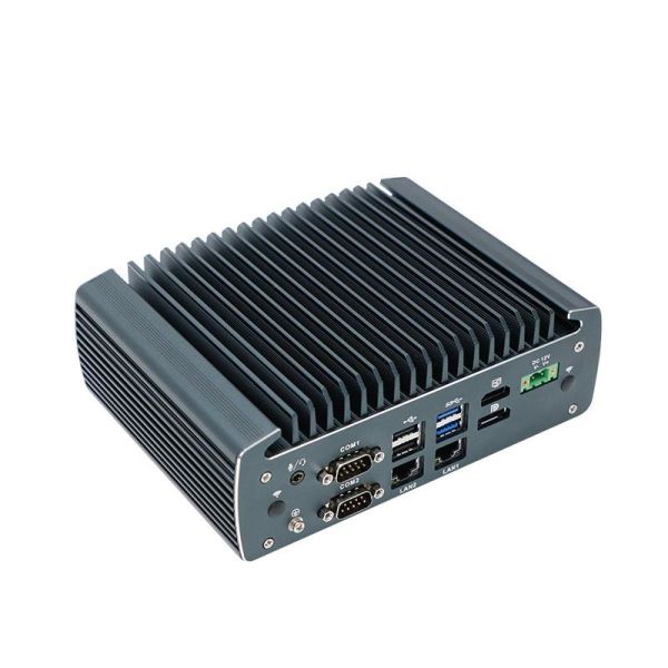 IBOX-1226 J6412 Industrial Fanless Mini PC with 32GB RAM, 12V DC Input, and Quad Core Processor