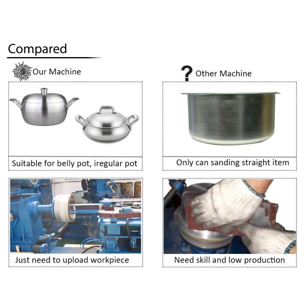 Машина алюминиевого бака нержавеющей стали полируя с зашкурить молоть