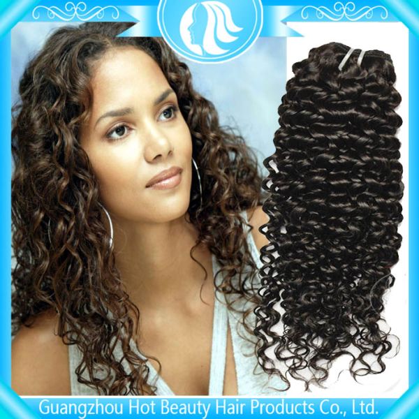Kinky Curly Indian Virgin Hair Extensions Tangle - Free 14 Inch AAAAA Grade