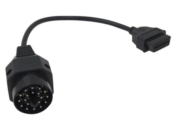 OBD OBDII J1962 Female to BMW 20 Pin OBD1 Male Connector Cable