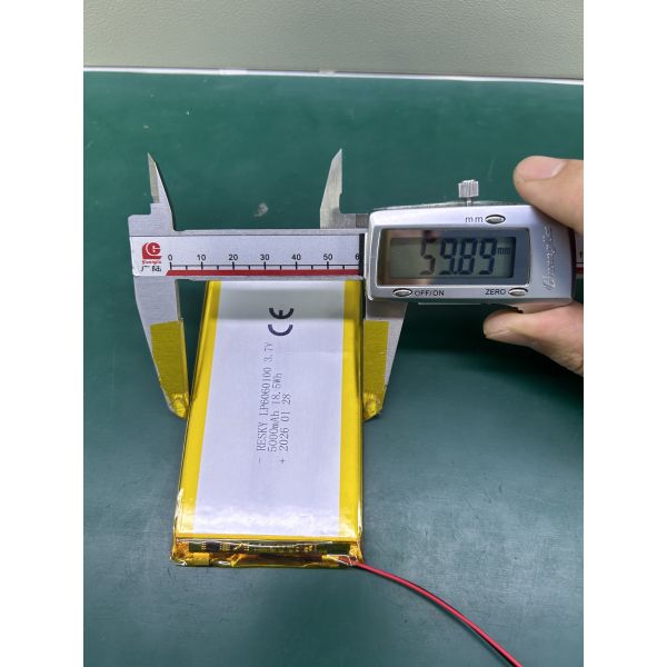 Rechargeable Lithium Battery 6060100 3.7v 5000mAh 18.5wh Power Li-polymer Battery Pack