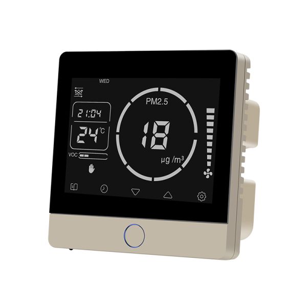 Intelligent HVAC Fresh Air Controller With Touch Button Operation Direct Fan Speed Output