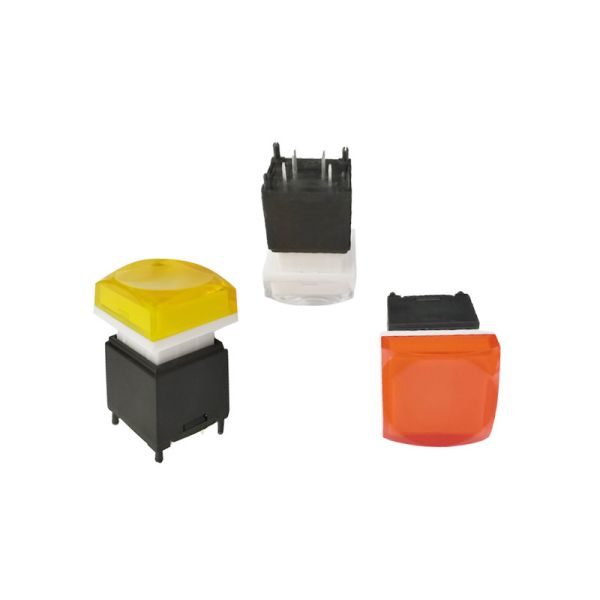 15x15mm RGB SPSTはキオスクのための押しボタンスイッチを照らした