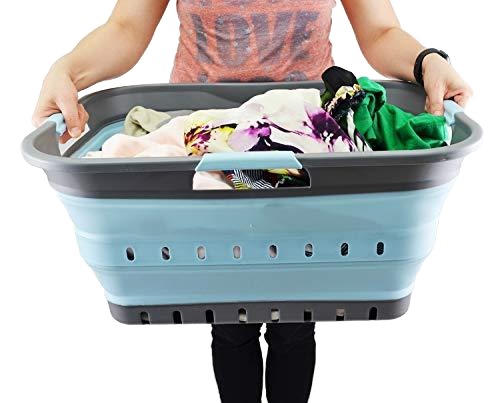 Creative Portable Folding Laundry Basket Wall Hanging Household Storage Solution Heavy-Duty Plastic Basket for Clothes