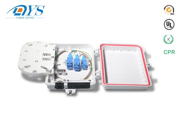 6 núcleos exteriores/distr terminais simples da fibra ótica do SC FTTH montagem exterior interna 6 da parede da caixa terminal da fibra ótica FTTH-015