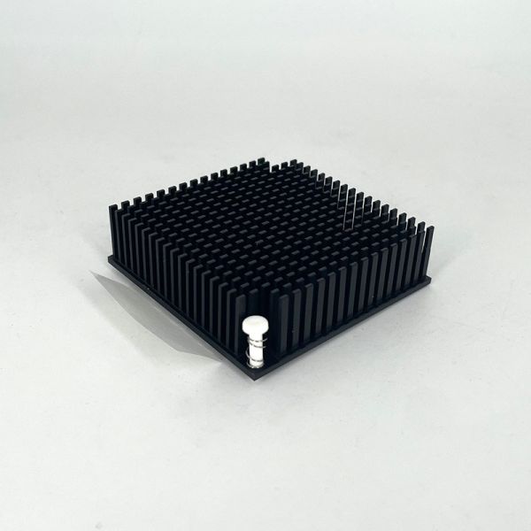 North Bridge Chip AL6063-T5 Extruded Aluminium Profile Heat Sink Anodizing Black