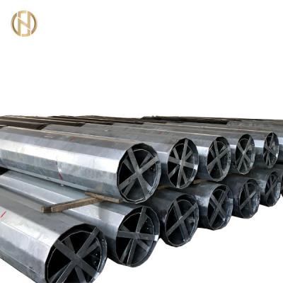 Slip Joint Galvanized Telecommunication Post Monopole Telecom Tower 30M 36M