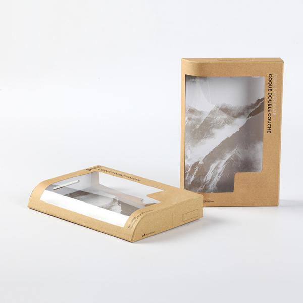 Mobile Cover Packaging Box With PVC Window Custom Small Card Paper Material