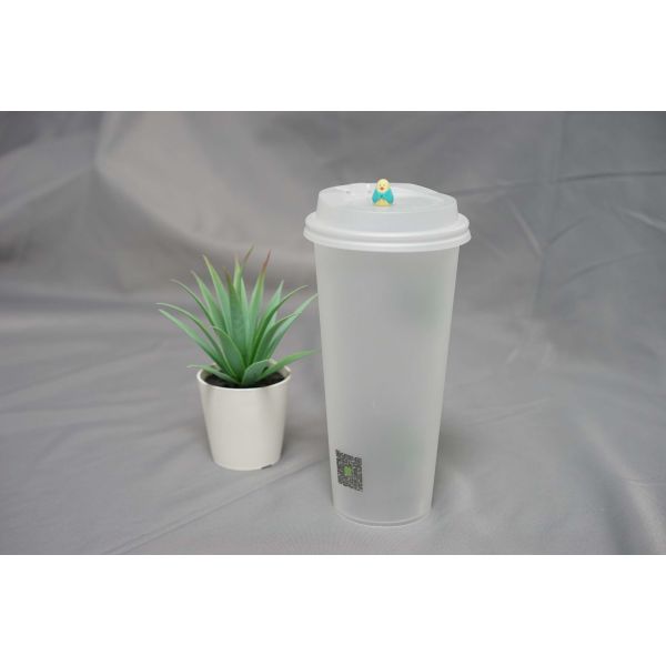 White Flat Hot Cup Lid