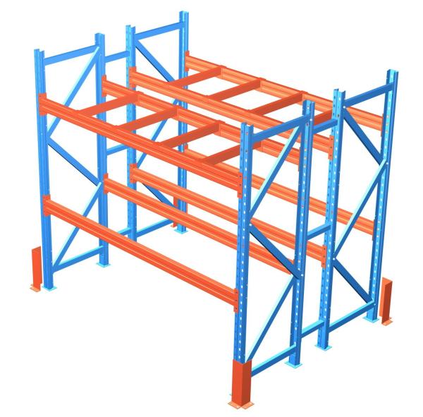 Space Saving Heavy Duty Storage Racks , Cold Roll Steel Racking System Quick Access