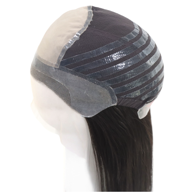 100% RAW Virgin Hair Full Lace Front Glueless Silk Top Silicone Women Pu Medical Wig Human Hair for Alopecia