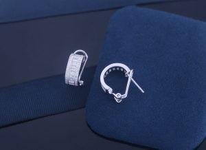 Colorful Zircon Post genuine Silver 925 Sterling Earrings Stud For Women Girl