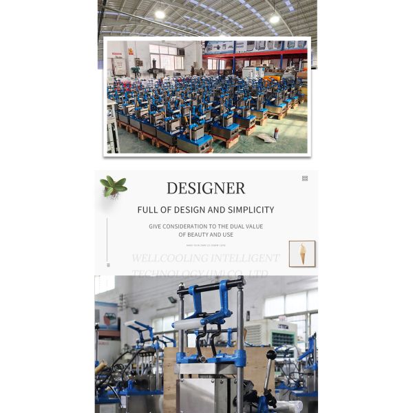 Specializing in the Production of Ce Certified Small Waffle Ice Cream Cone Chicken Rolls Machine