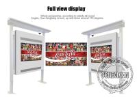 85 inch 3G Waterproof Road Information Station Smart LCD Bus Stop Advertising Screen remote managing