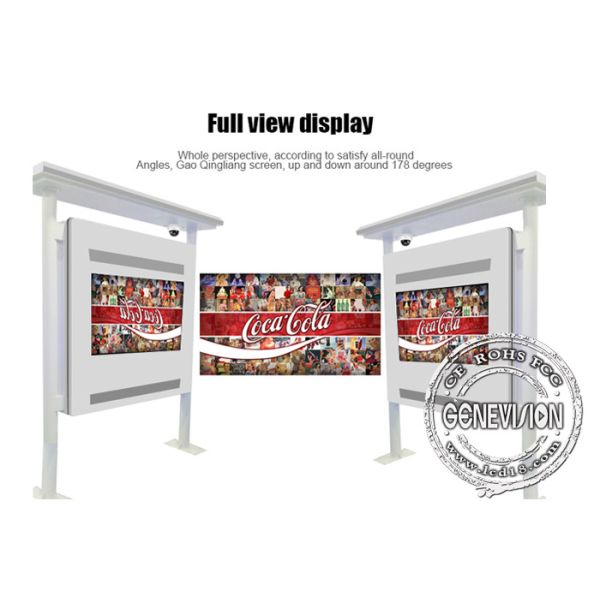 85 дюймов 3Г делает автобусную остановку водостойким ЛКД станции данным по дороги умную рекламируя управлять экрана удаленный