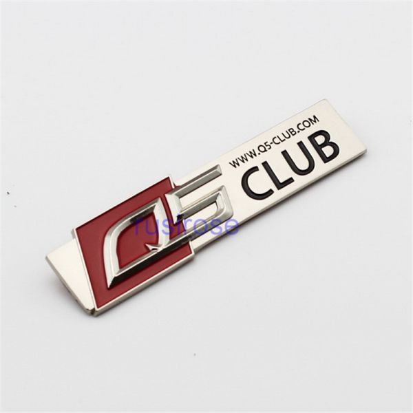 Personalized 3D stereo metal car standard, the back can be equipped with 3M adhesive or screw, car club logo LOGO custom