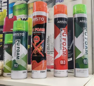 Soundproofing PU Foam Spray For Insulating 300ml/500ml/750ml OEM