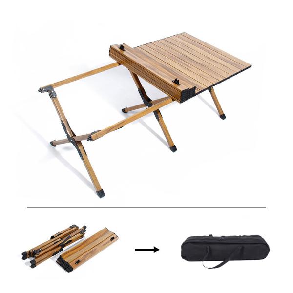 Aluminum Folding Camping Table 120x60cm 4.5kg 30kg Capacity