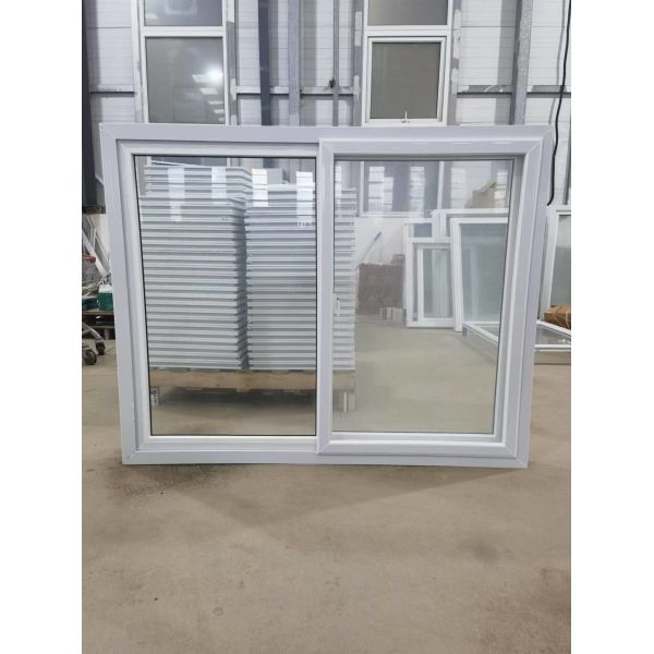 Security Conventional UPVC Sliding Windows Ultra-Smooth 80mm UPVC Slider Window With Fly Screen Fiberglass