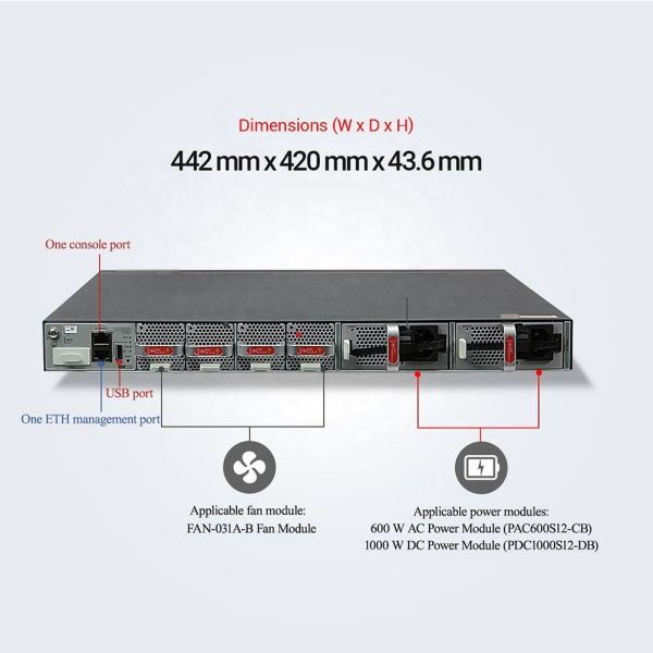 24-Port 10/100/1000Mbps Private Mold S6730S-H24X6C-A L3 Managed Switch for High Performance