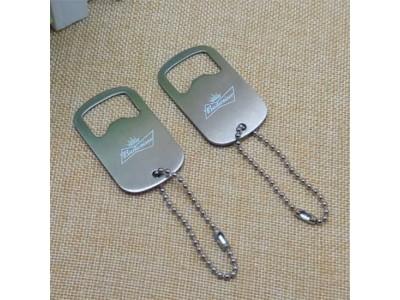 Stainless Steel Engrave Blank Dog Tag Beer Bottle Opener,Promotion die punched stainless steel dog tag  bottle opener
