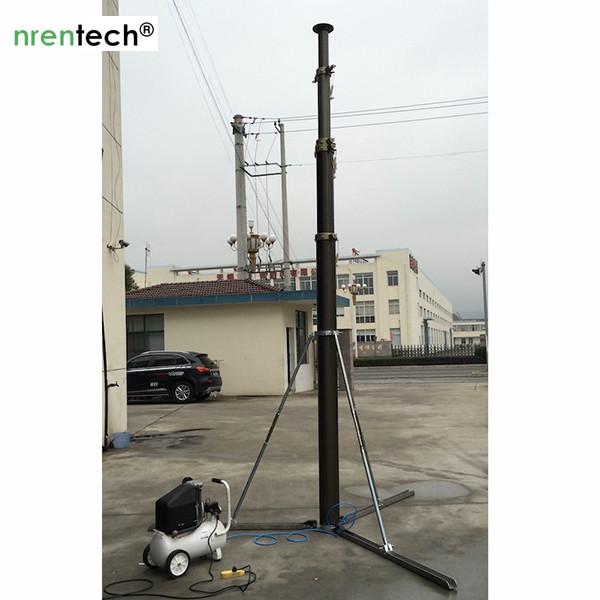 9m lockable pneumatic mast 150kg payloads NR-2000-9000-150L antenna pneumatic telescopic mast